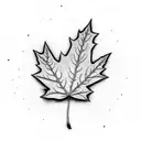 Maple Leaf tattoo design idea