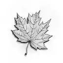 Maple Leaf tattoo design idea