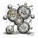 cheeseboy l s d molecule inside tattoo design idea