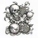 cheeseboy l s d molecule inside tattoo design idea
