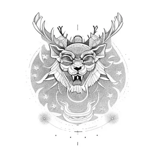 god,nature,epic tattoo design idea