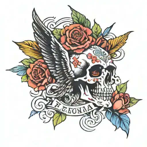 memorial tattoo design idea