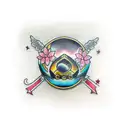 large coffin tattoo design idea