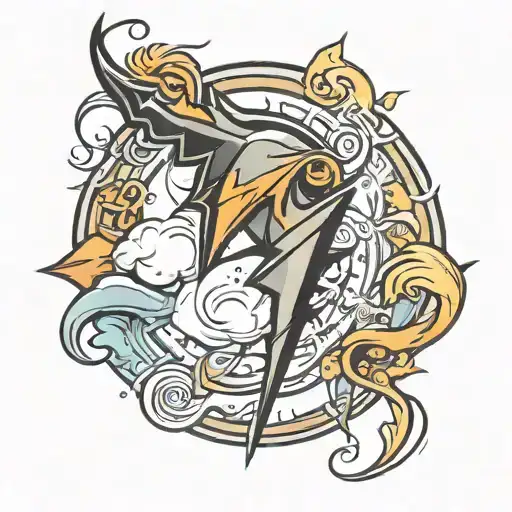 tcb lightning l tattoo design idea