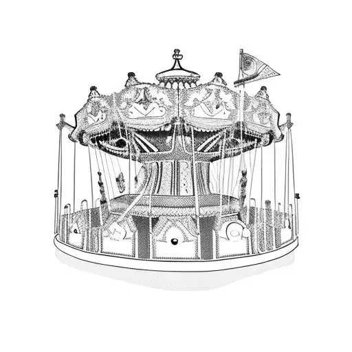 The Carousel never stops turning tattoo design idea