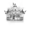 The Carousel never stops turning tattoo design idea