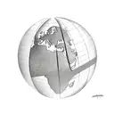 globe with the world is yours written on it  tattoo design idea