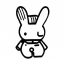 student miffy tattoo design idea
