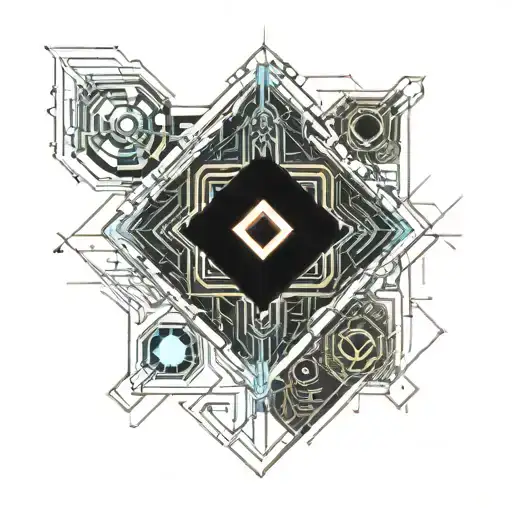 Diamond tattoo design idea