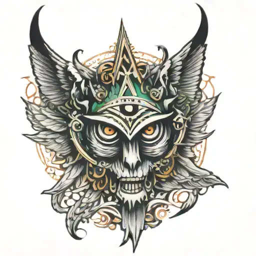 one word. killuminati tattoo design idea