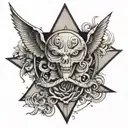 one word. killuminati tattoo design idea