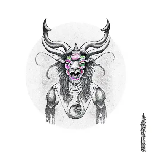 baphomet tattoo design idea