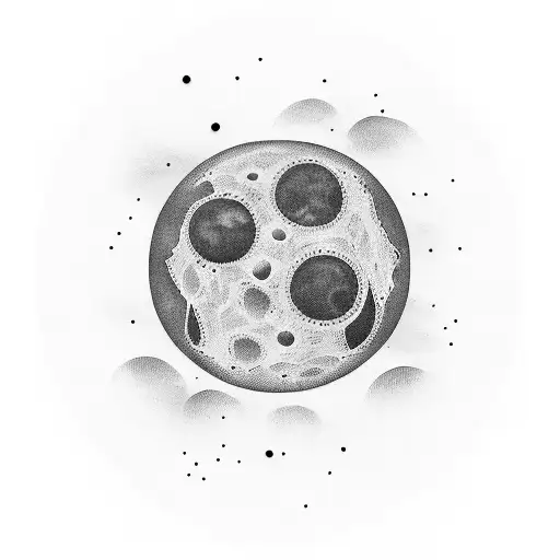 Las fases lunares con cáncer  tattoo design idea