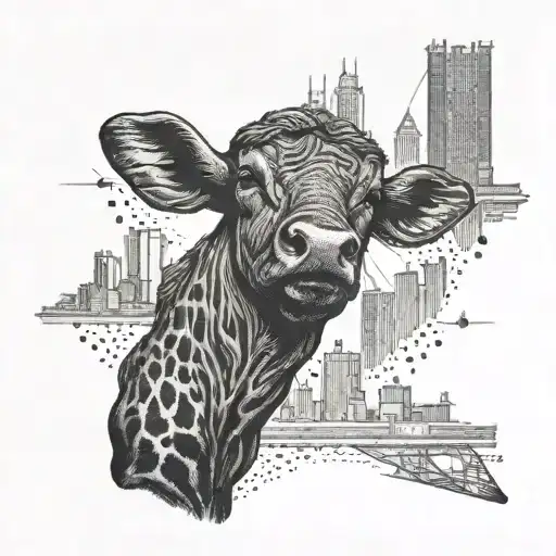 New York strip tattoo design idea