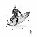  surfer tattoo design idea
