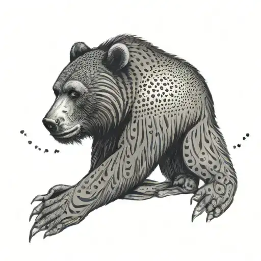 Bear, monkey,  Tennessee tattoo design idea