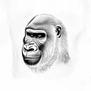 Gorilla tattoo design idea