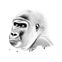 Gorilla tattoo design idea