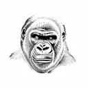 Gorilla tattoo design idea