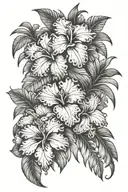 Hawaiian islands tattoo design idea