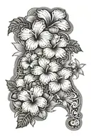 Hawaiian islands tattoo design idea