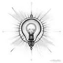 lightbulb tattoo design idea