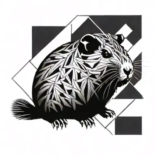 a Guinea pig tattoo design idea