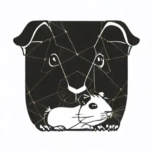 a Guinea pig tattoo design idea