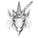 unicorn tattoo design idea