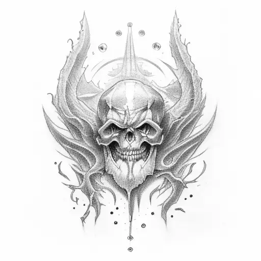 good vs evil tattoo design idea