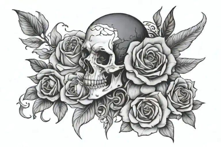 pain hatred grief sorrow tattoo design idea