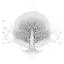 Yggdrasill tree tattoo design idea