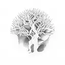 Yggdrasill tree tattoo design idea