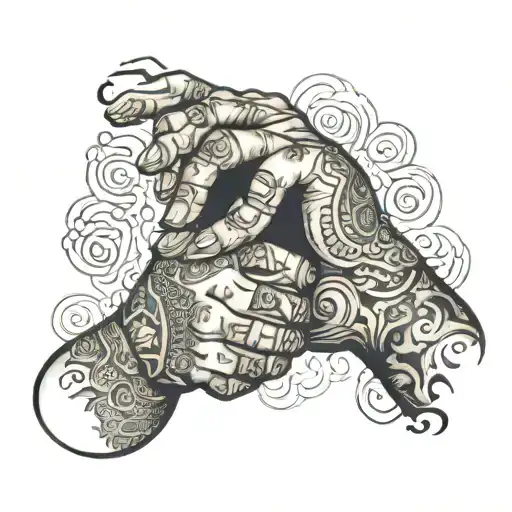 two hands shaking with the words "you have my trust until you don't" wrapping around the hands  tattoo design idea