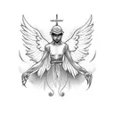 angel numbers 111 tattoo design idea