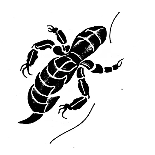 Scorpion and Rose tattoo design idea