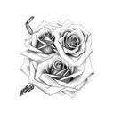 Rose scorpion tattoo design idea