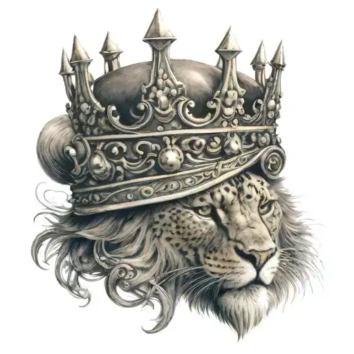 The eternally crowned king, "a king without a crown," walks the path to immortality in all his grandeur and nobility, having built several empires over thousands of years. tattoo design idea