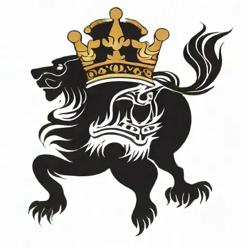 Septagrama: The eternally crowned king "as a king without a crown" walks the path of immortality in all his grandeur and nobility, and he has previously built several empires. tattoo design idea