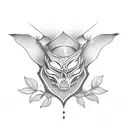 witchy tattoo design idea