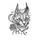 witchy tattoo design idea