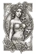 goddess Aphrodite  tattoo design idea