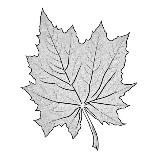 Maple Leaf tattoo design idea