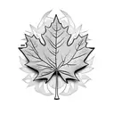 Maple Leaf tattoo design idea