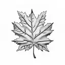 Maple Leaf tattoo design idea