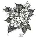 name lucas luna tattoo design idea