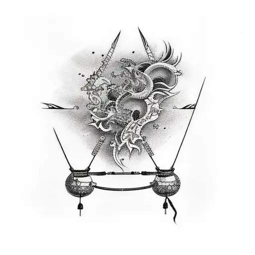 Damocles tattoo design idea