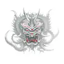 A mythical scary creature tattoo design idea