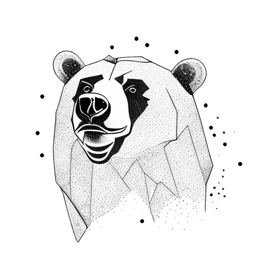 Bear tattoo design idea