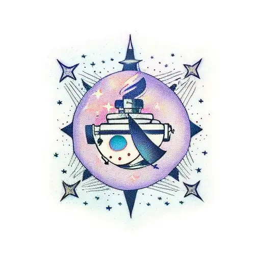 to the stars who listen, rattle the stars, light it up  tattoo design idea